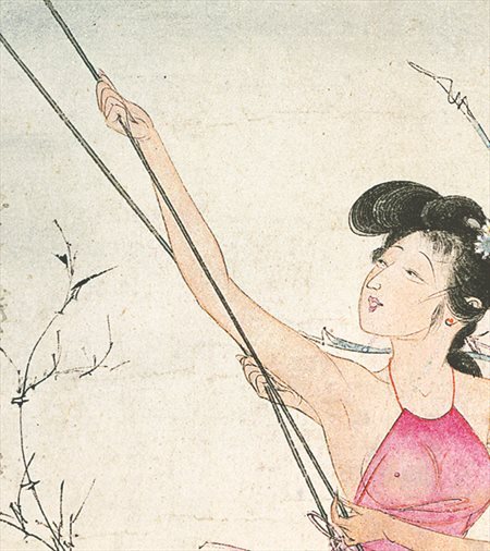高坪-胡也佛的仕女画和最知名的金瓶梅秘戏图
